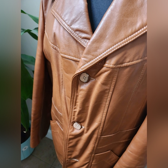 Men's Vintage Leather Jacket size 40 reg - Picture 3 of 9